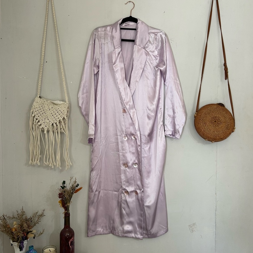 Lavender Silk Women's Housecoat